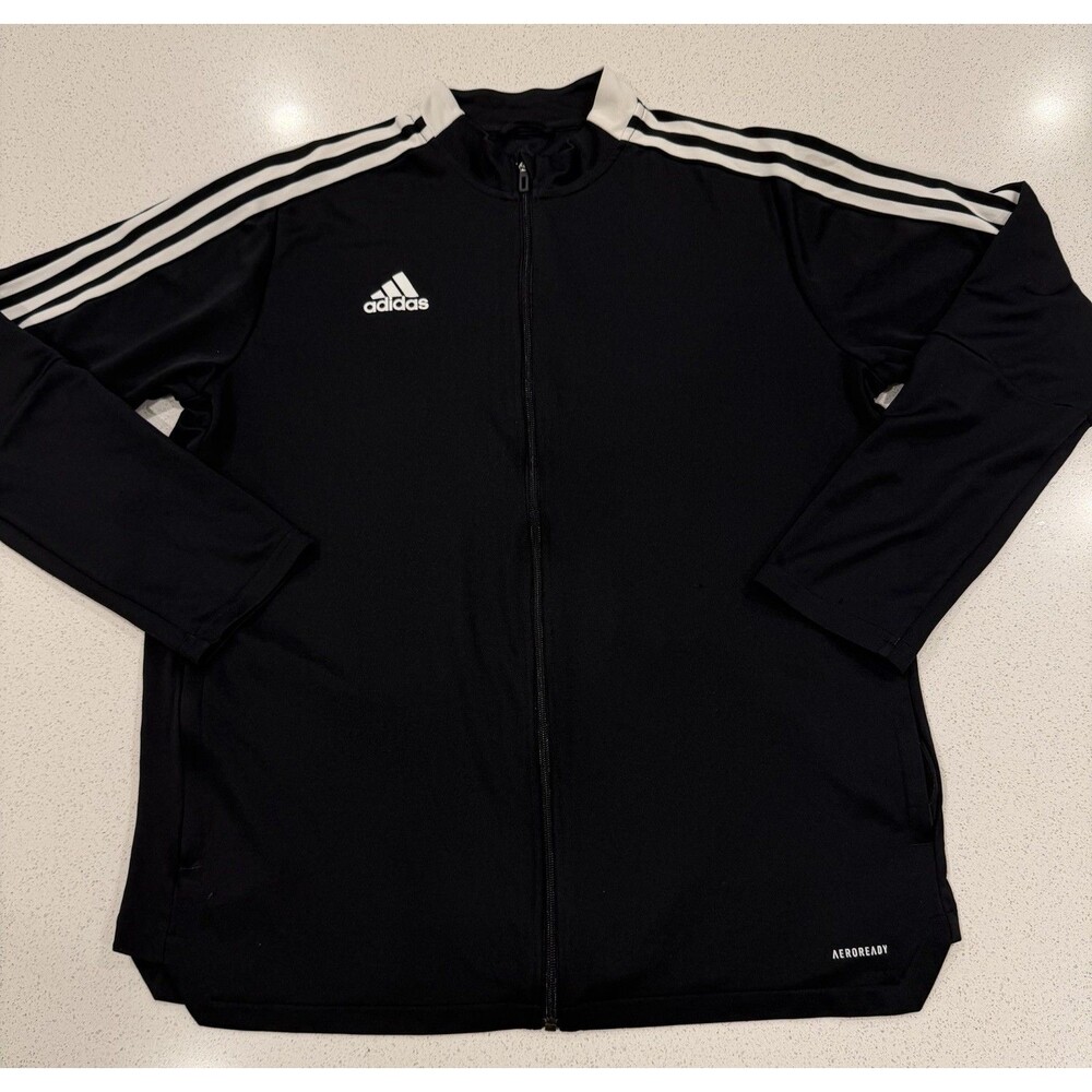Adidas Primegreen Tiro 21 Men’s Track Fullzip Training Jacket Black GM7319 Sz XL
